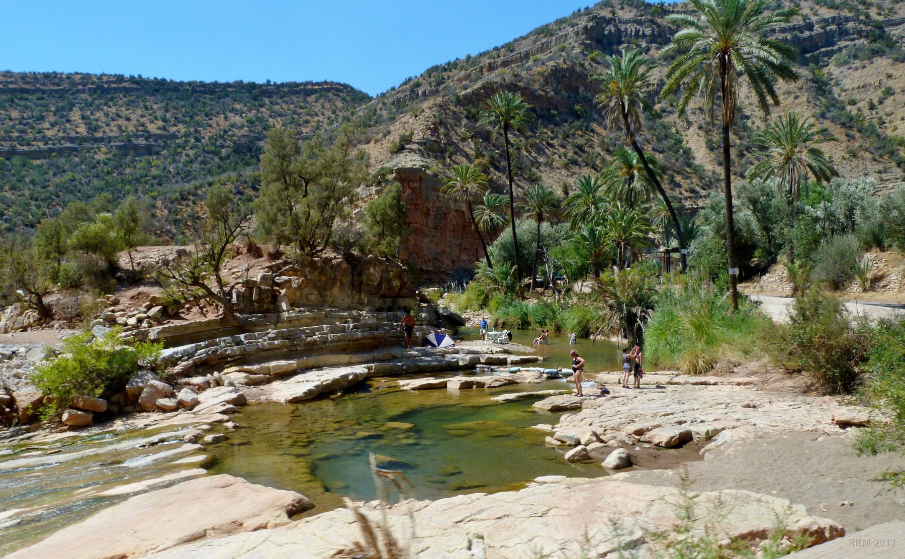 Vallée de Tamraght, baignade 